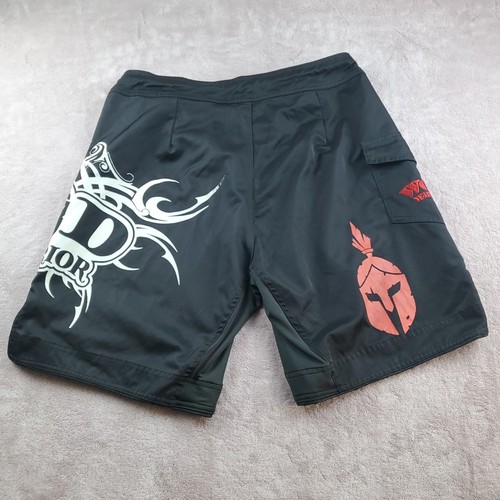 WOD Warrior MMA Crossfit Active Shorts Uomo Taglia 36 Dettaglio Ricamato Patch - Foto 10 di 24