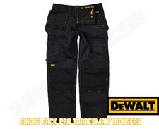 DEWALT MULTIPACK PRO TRADESMAN  TROUSERS BLACK WAIST SIZE 30-42  £29.95-£41.95