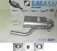 Imasaf Auspuff Endtopf+Anbauteile für Mitsubishi Santamo 2.0 16V 102KW 1999-2004