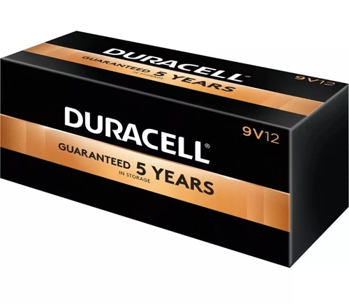 DURACELL MN1604BKD Duracell CopperTop Alkaline 9V Battery, 12PK