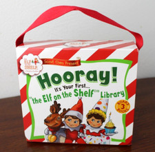 The Elf On The Shelf Board Book Library In Box w/Strap 2014 Set of 3