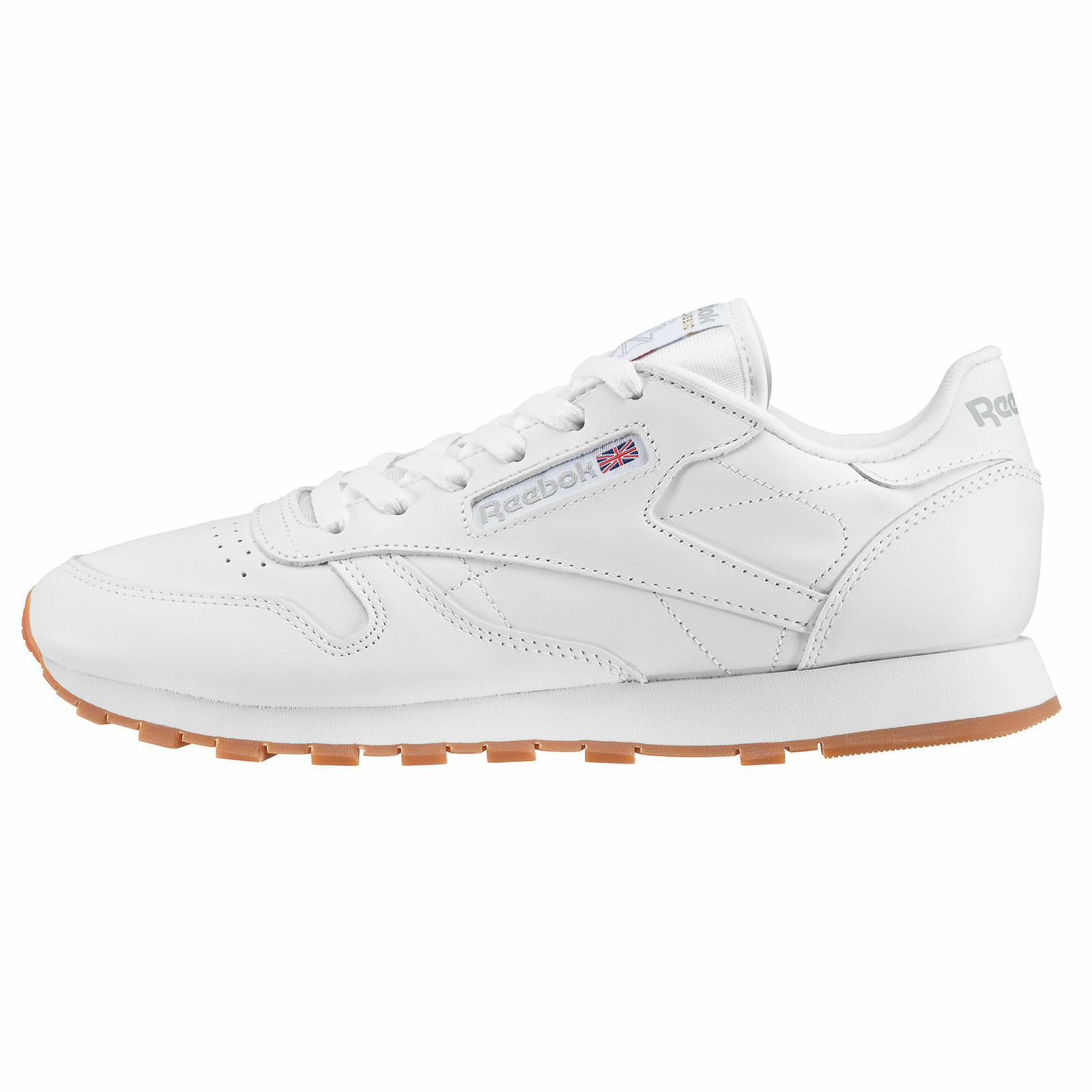Reebok CL LTHR [49803] Women Casual Shoes Intense White / Gum | eBay