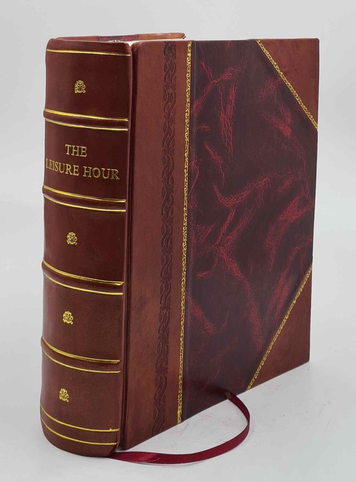 The Leisure Hour Illustrated Home Reading Magazine Leather Bound Volume  