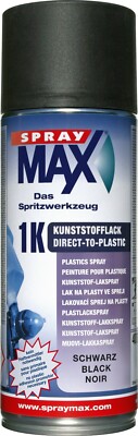 Spray Max Lackspray 1K Kunststofflack DTP Schwarz SprayMax  680046
