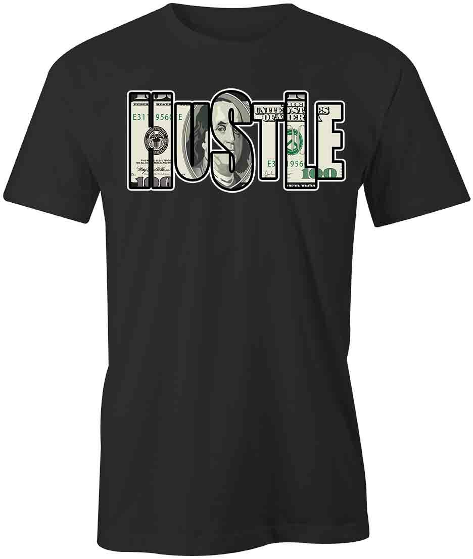 HUSTLE T-SHIRT TShirt Tee Short-Sleeved Cotton CLOTHING MONEY