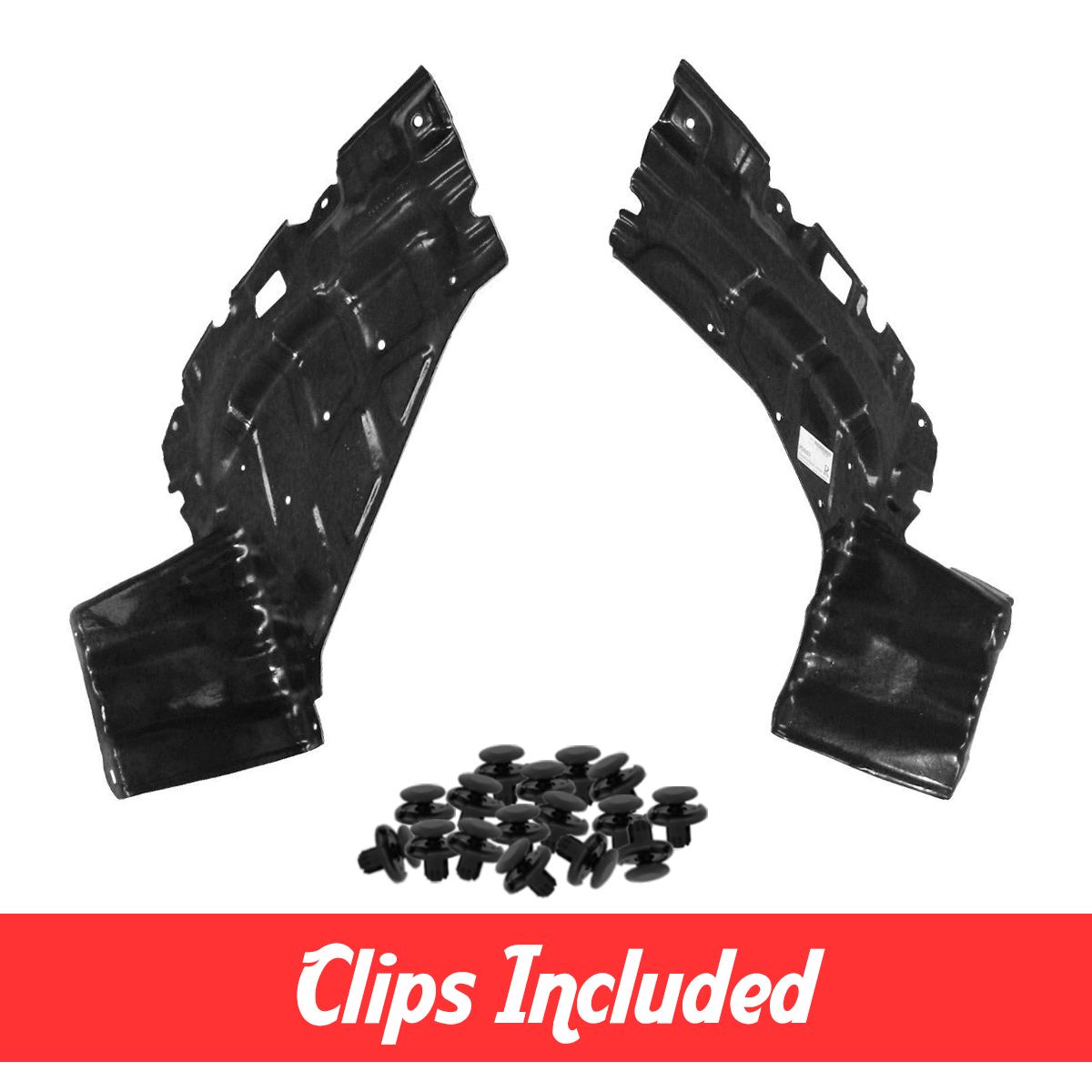 Lower Front Engine Under Cover Set w/ Clips For 2004-2006 Scion xA