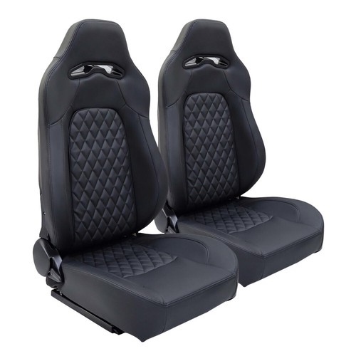 Adjustable Racing Seat 2Pcs Adjustable Reclinable Bucket Seats Universal Racing Seats with 2 ...