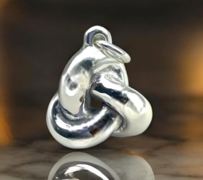 925 STERLING SILBER LIEBESKNOTEN ANHÄNGER LEICHT, KETTE SEPARAT ERHÄLTLICH 1621