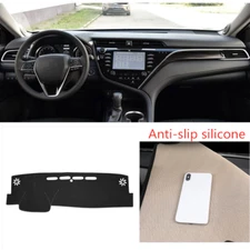Car Black Dashboard Dash Mat DashMat Sun Cover Pad Trim For 18-2022 Toyota Camry