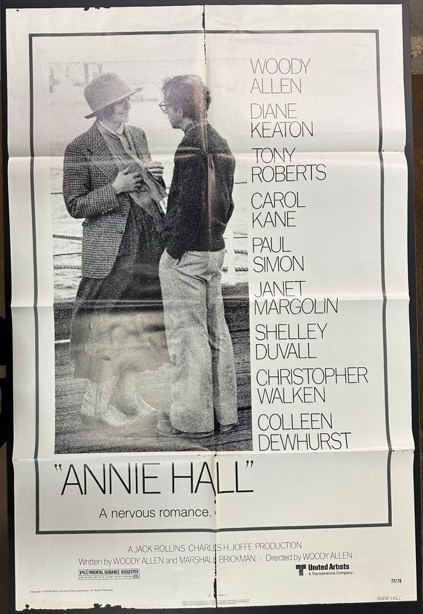 ANNIE HALL Movie Poster 1977 Vintage Original One Sheet Woody