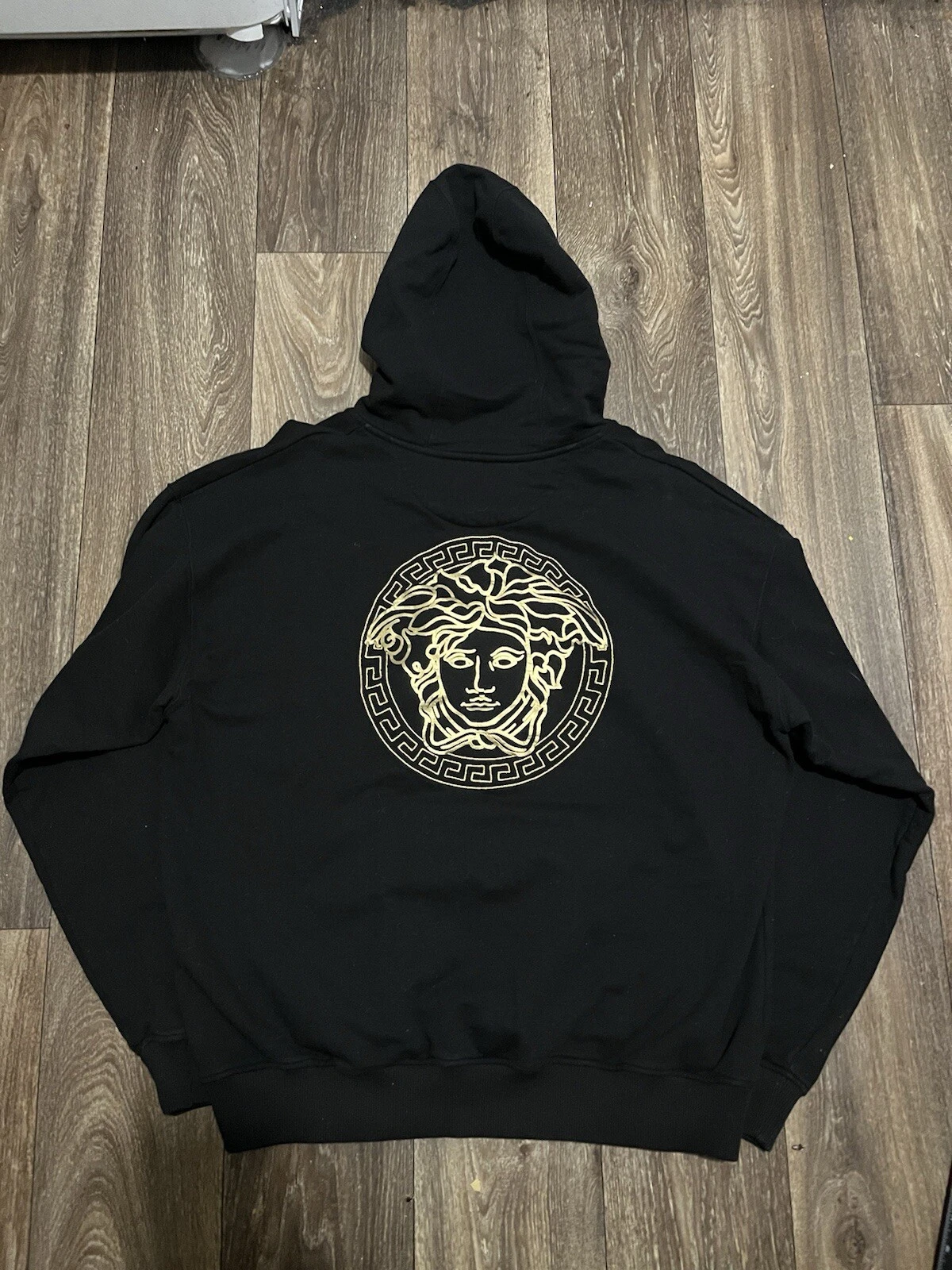 Felpa con cappuccio uomo Fendace Fendi x Versace logo ricamato stampa medusa XL