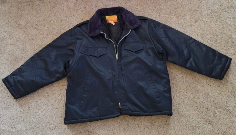 Spartan Uniform Outerwear by Liberty Uniform Coat 2XL Blue Zippered Sides Weapon - Image 4 of 4