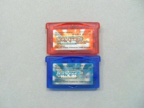 Nintendo Gameboy Advance GBA pokemon Ruby and Sapphire set
