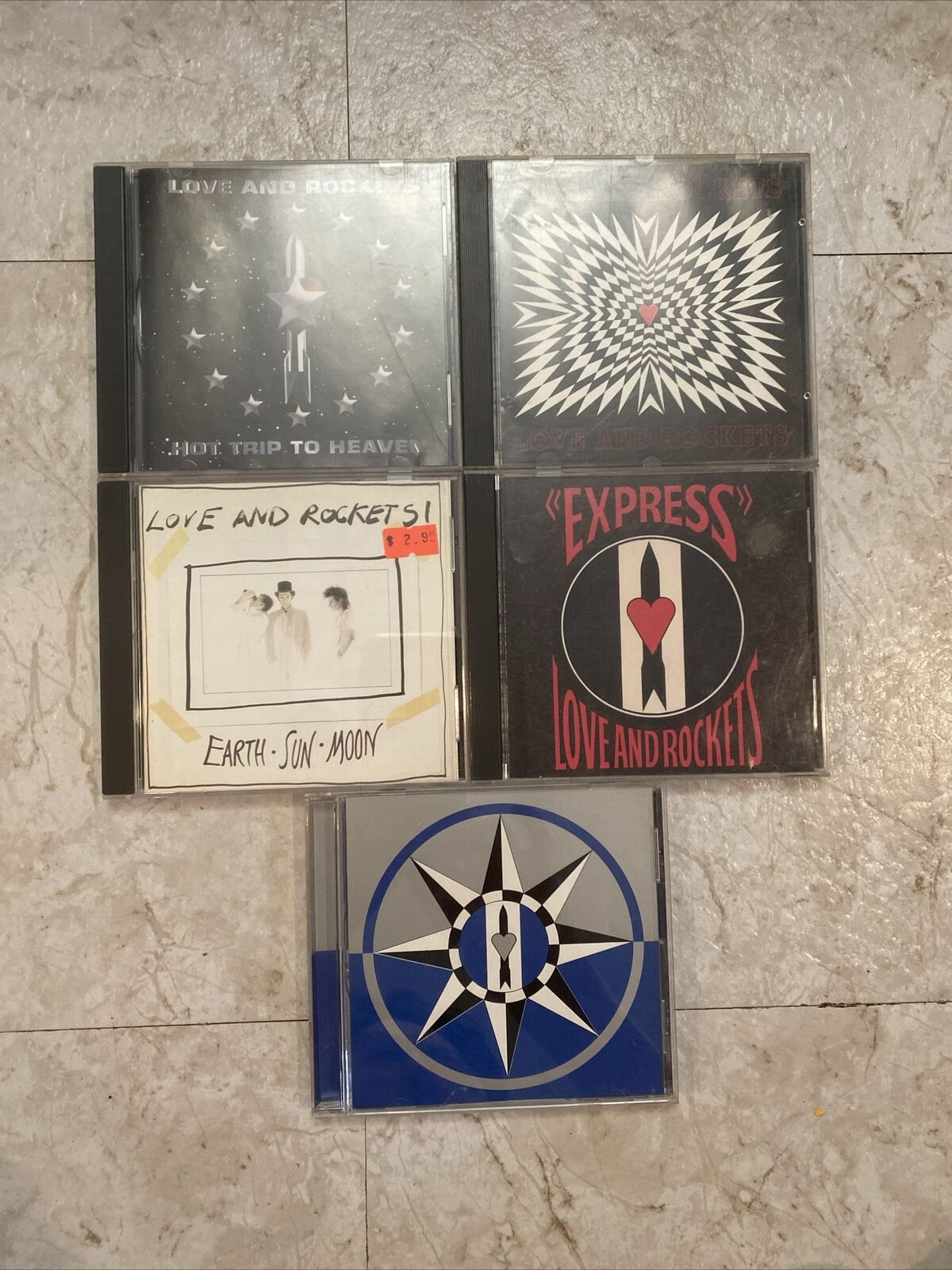 Lot of (5) LOVE AND ROCKETS CDS Alt Rock Emo 