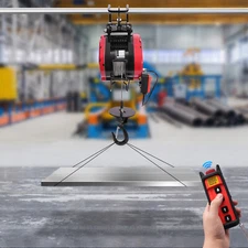 Electric Hoist Winch Portable Crane Lift Remote Control 95ft Lifting 200kg~500kg