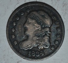 1834 Capped Bust Half Dime 5c   {{{C371