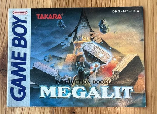 Megalit (Nintendo Game Boy, 1992) MANUAL.