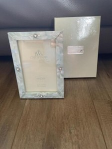 JWS 4x6 Mother of Pearl Blue Frame. New in Box.