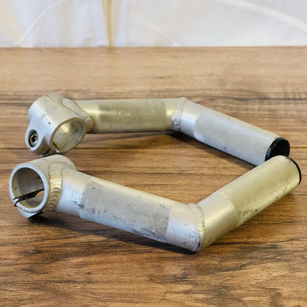 Vintage Specialized Dirt Rodz Bar Ends Welded L Bend Long Silver