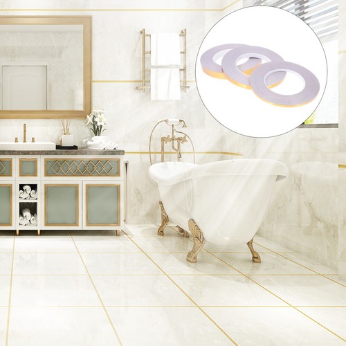 3 Rolls Beautiful Seam Stickers Caulking Sealing Tape Floor Tiles