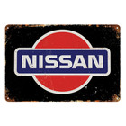 <!--F#f_0-->NISSAN CAR AUTO SERVICES PARTS Rustic Metal Sign Vintage Tin Shed Garage Bar<!--F/-->