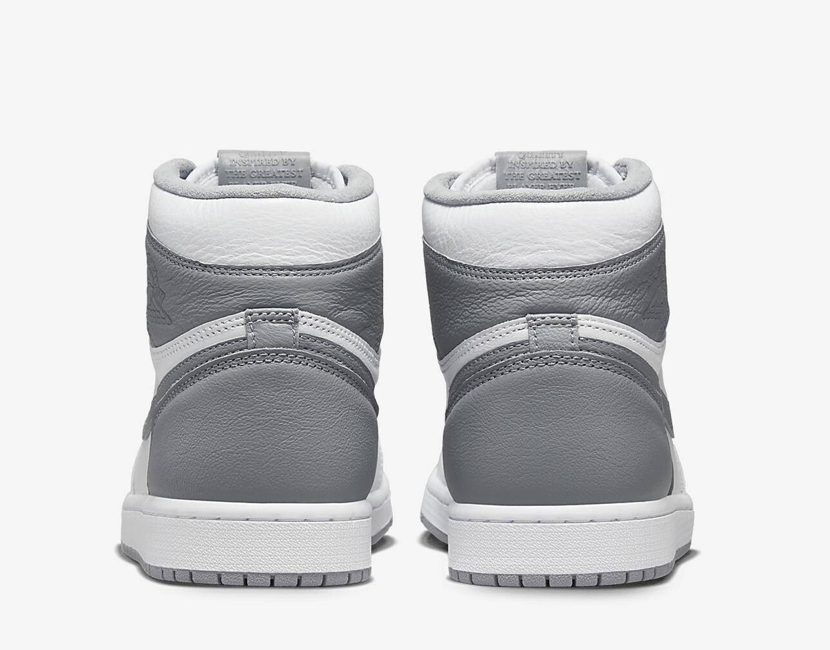 Nike Air Jordan 1 Retro High OG Stealth White Gray Mens Nike Air Jordan 1 Retro High OG Stealth White Gray Mens