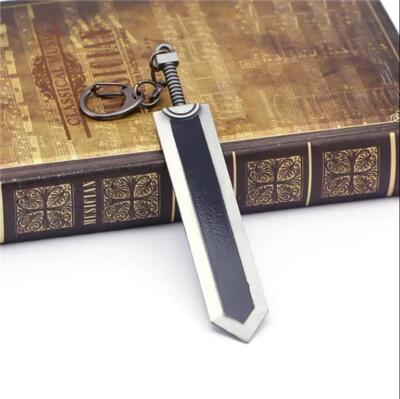 Berserk Guts Behelit Sword Black Swordsman Keychain Pendant Car Keyring
