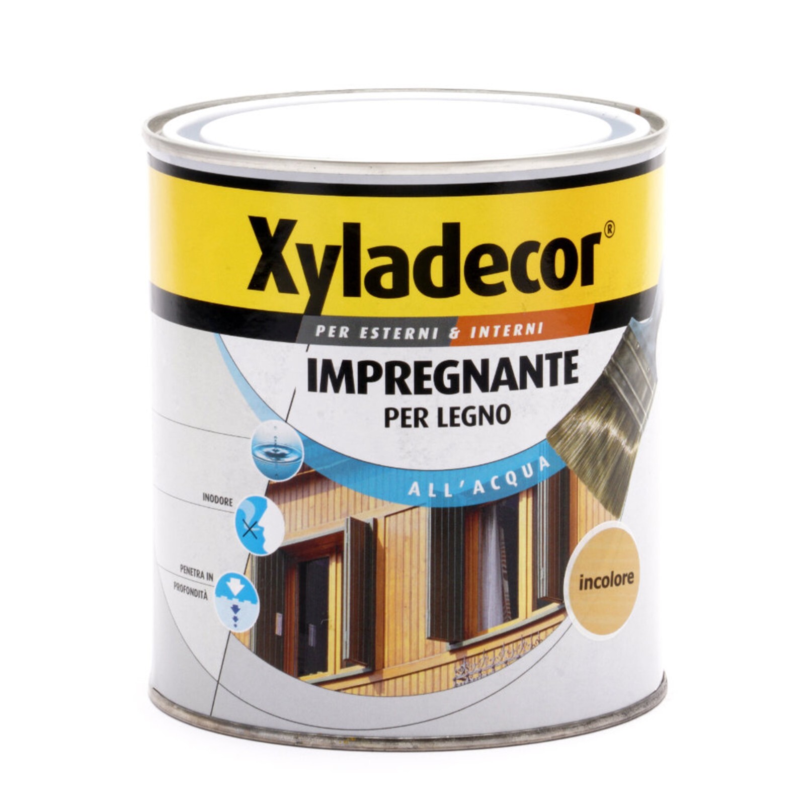 Impregnante per Legno XYLADECOR all’Acqua, da Interno/Esterno, incolore (750 Ml)