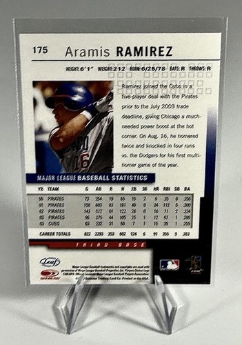 2004 Leaf Press Proof Red Aramis Ramirez #175 Cubs - Picture 2 of 2