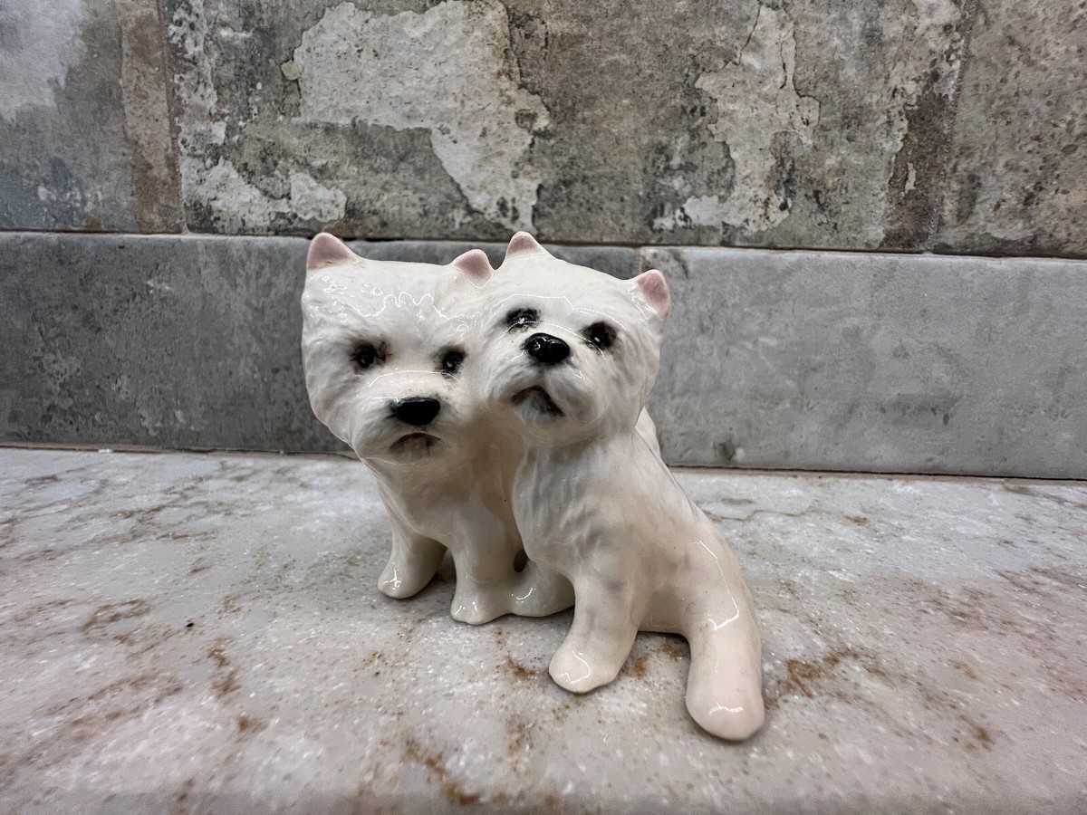 Beswick White Westie Dogs Figurine