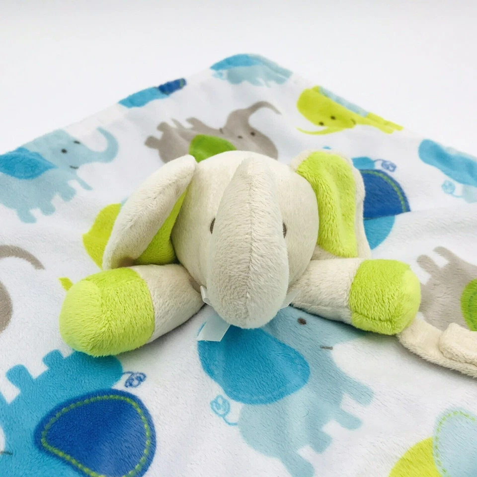 Blankets & Beyond Lovey Elephant Security Blanket Pacifier Holder - Image 2 of 4