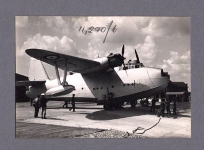 SAUNDERS ROE SARO LERWICK FLIEGERBOOT A.36 VINTAGE FOTO - 1