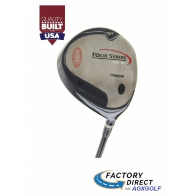 AGXGOLF TOUR 12 DEGREE TITANIUM DRIVING WOOD wGRAPHITE SHAFT; CHOOSE YOUR FLEX!