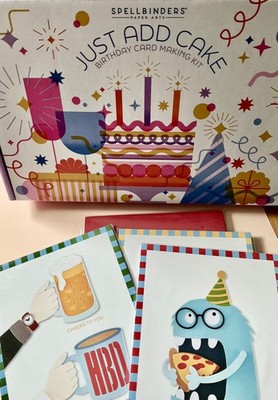 New Spellbinders JUST ADD CAKE DIES, Stamp Set, Embossing Folder. You Choose