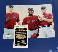 Derek Lowe Boston Red Sox World Series Champion Signed 8x10 Photo JSA N