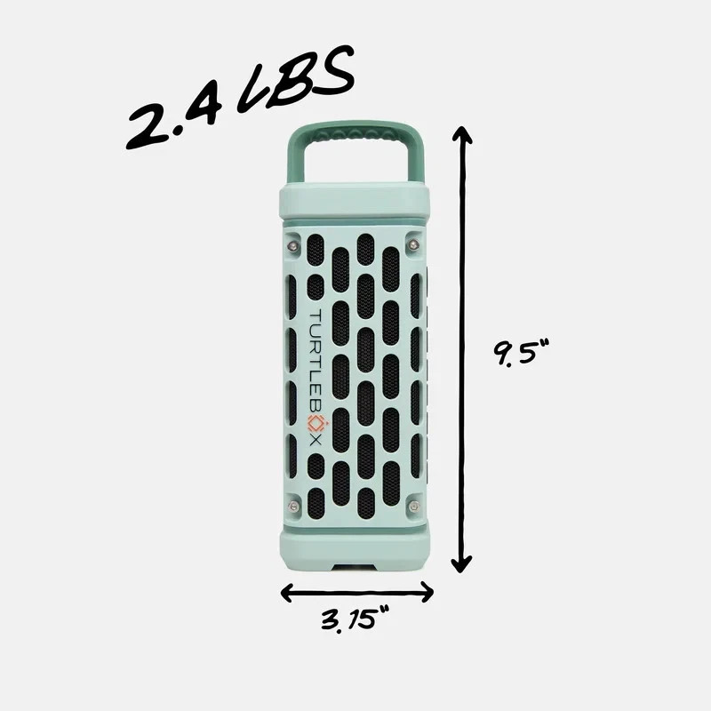 TURTLEBOX Ranger Bluetooth Portable Speaker 2" River Rock