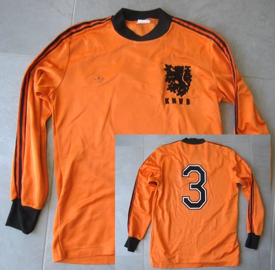 Maillot Hollande 1980 Netherlands Pays Bas vintage Adidas ventex Shirt M - Photo 1/4