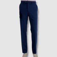 Nautica Men's Blue Modern-Fit Bi-Stretch Dress Pants Size 41
