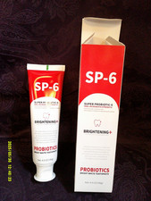 6 Super Probiotic-6 Oral Microbiota Strength Bright White Toothpaste SP-6 4.9oz.