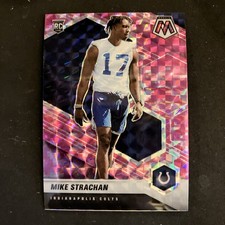 2021 Panini Mosaic  Pink  Mike Strachan Indianapolis Colts Rookie Card RC #397