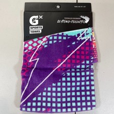 Gatorade Glitched Sports Towel Purple 16"x25"