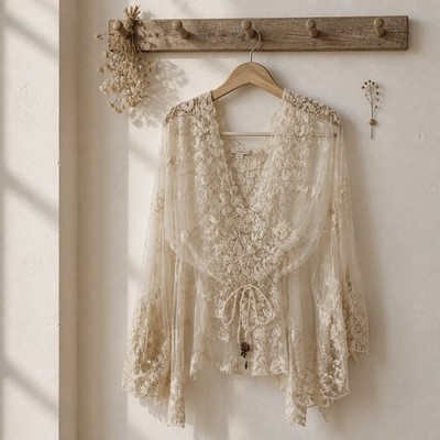 XS Boston Proper lace topper