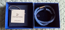 Swarovski Blue Crystal Stardust Mesh Necklace...
