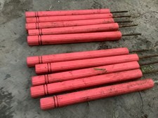 Lot of 12. 18   Golf path marker Stake no hole Square Stake UV Resistant used