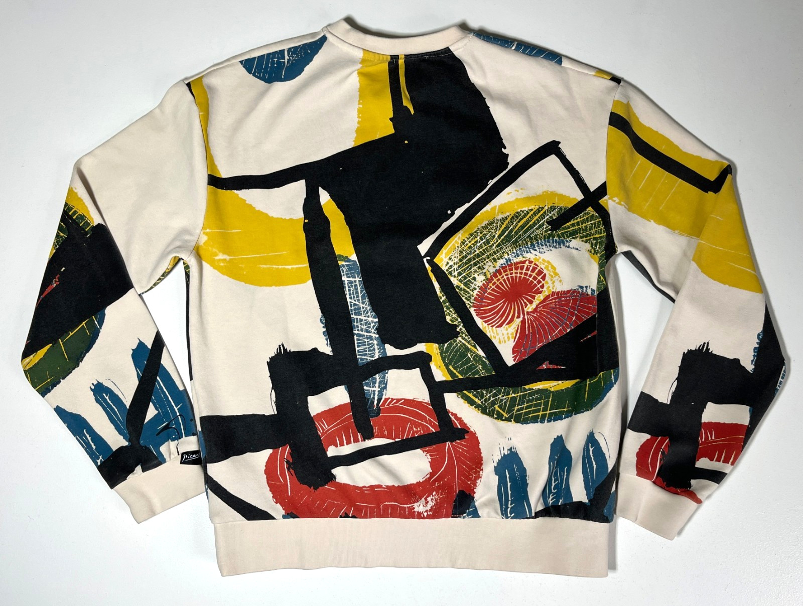 Men's Zara Pablo Picasso Long Sleeve Pullover Multicolore Abstract Print Sz L image 5