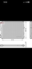 Engine Cooling Radiator 650mm Core Length Fits BMW 3 Series Z4 DENSO DRM05123