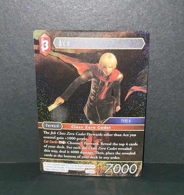 Final Fantasy tcg Opus 1 FOIL Promo ACE 3-003R Near Mint FOIL