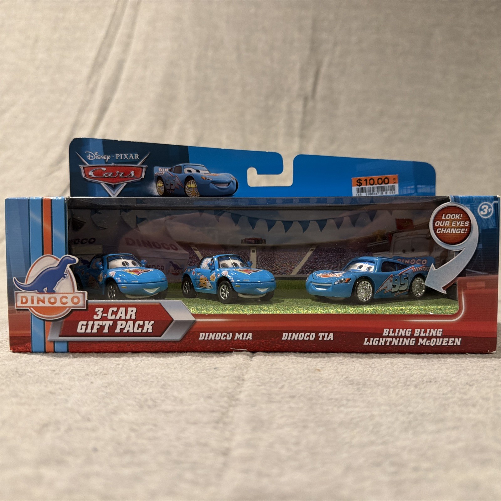 Disney Pixar Cars Dinoco 3-car gift pack Mia Tia Bling Bling Lightning McQueen