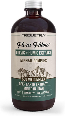 Flora Fulvic | Fulvic Acid + Humic Acid Complex   550 Mg | Mined in Utah, Prehis