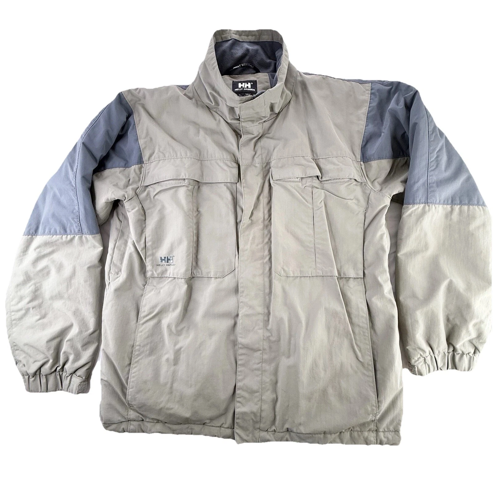 Helly Hansen Waterproof Snowboarding Ski Snow Jacket Men’s Large Khaki Technical